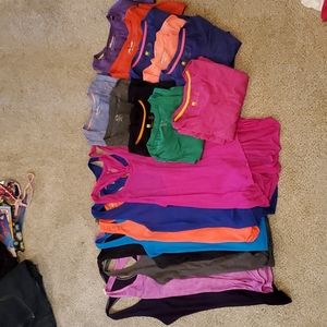 Lot of XL exercise tops in like new condition